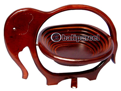 Wooden Fruit Basket. This Hand Carved From Teak Wood.