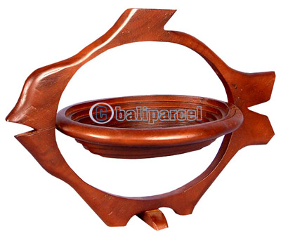 Wooden Fruit Basket. This Hand Carved From Teak Wood.