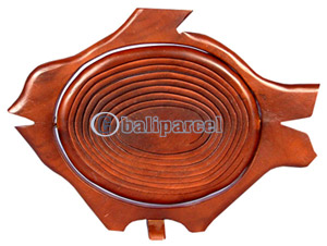 Wooden Fruit Basket. This Hand Carved From Teak Wood.