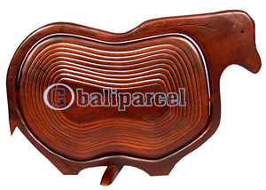 Wooden Fruit Basket. This Hand Carved From Teak Wood.