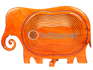 Wooden Fruit Basket. This Hand Carved From Teak Wood.