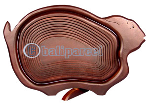 Wooden Fruit Basket. This Hand Carved From Teak Wood.