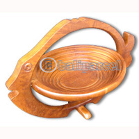 Wooden Fruit Basket. This Hand Carved From Teak Wood.