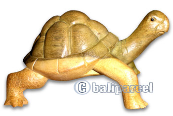 Wooden Turtle Carving, Hand Carved From Waru Wood