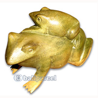 Wooden Frogs, Hand Carved From Waru Wood