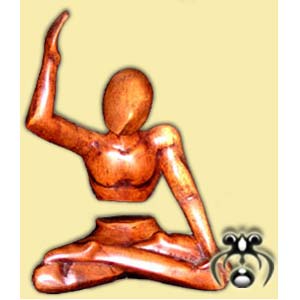Wooden Abstract Carving, Hand Carved From Suar Wood