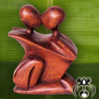 Wooden Abstract Carving, Hand Carved From Suar Wood