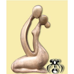 Wooden Abstract Carving, Hand Carved From Crocodile Wood