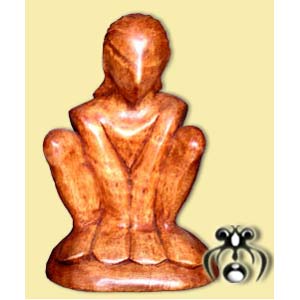 Wooden Abstract Carving, Hand Carved From Suar Wood