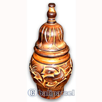 Box Burned Wood, This Box Hand Carved From Mahogany Wood, With Bali Flower Carving.