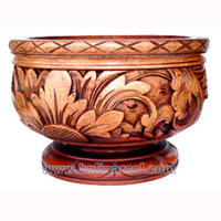 Wooden Box , This Box Hand Carved From Mahogany Wood