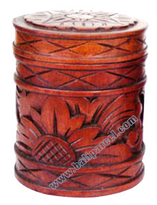 Wooden Box , This Box Hand Carved From Mahogany Wood