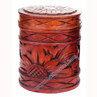 Wooden Box , This Box Hand Carved From Mahogany Wood