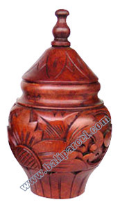 Wooden Box , This Box Hand Carved From Mahogany Wood