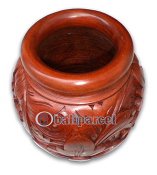 Wooden Box , This Box Hand Carved From Mahogany Wood