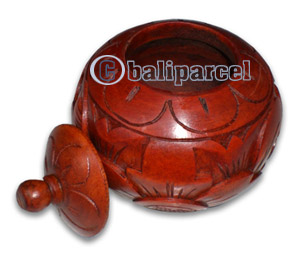 Wooden Box , This Box Hand Carved From Mahogany Wood
