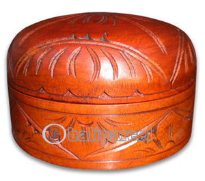 Wooden Box , This Box Hand Carved From Mahogany Wood