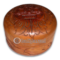 Wooden Box , This Box Hand Carved From Mahogany Wood