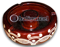 Wooden Ashtray, Hand Carved From Teak Wood ( The Best Wood )