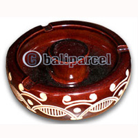 Wooden Ashtray, Hand Carved From Teak Wood ( The Best Wood )