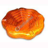 Wooden Ashtray, Hand Carved From Teak Wood ( The Best Wood )