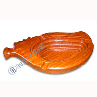 Wooden Ashtray, Hand Carved From Teak Wood ( The Best Wood )