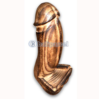 Burned Wood Ashtray, Hand Carved From Suar Wood