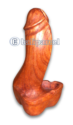 Wooden Ashtray, Hand Carved From Suar Wood