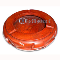 Wooden Ashtray , This Ashtray Hand Carved From Mahogany Wood, With" Guyane Text ". Please Request The Text
