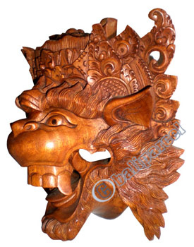 Wooden Hanoman Mask Carving, Hand Carved From Suar Wood