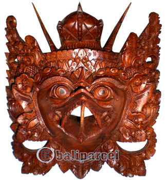 Bali Mask Carving, Hand Carved From Suar Wood