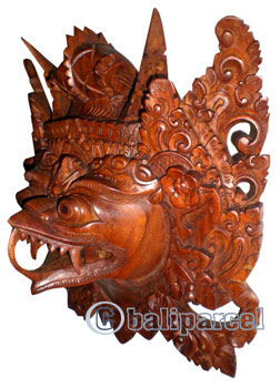 Bali Mask Carving, Hand Carved From Suar Wood