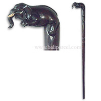 Elephant Walking Stick, Hand Carved From Sono Wood