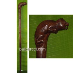 Mouse Walking Stick, Hand Carved From Sono Wood