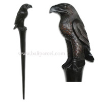Eagle Walking Stick, Hand Carved From Sono Wood