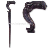 Walking Stick, Hand Carved From Sono Wood