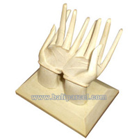 Name Card,, Hand Carved From Crocodile Wood.