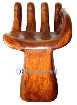 Chair , Hand Carved From Suar Wood