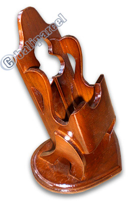 Pencil Holder, Hand Carved From Teak Wood ( The Best Wood )
