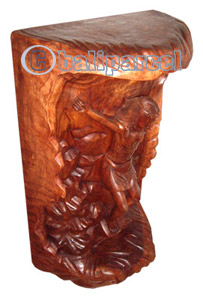 Jesus Statue , Hand Carved From Suar Wood.