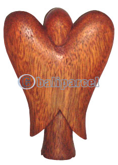 Angel Statue , Hand Carved From Hibiscus Wood 