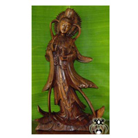 Dewi Kuanin, Hand Carved From Suar Wood