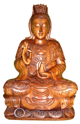 Dewi Kuanin, Hand Carved From Suar Wood