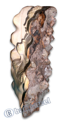 Buddha, Hand Carved From Crocodile Wood