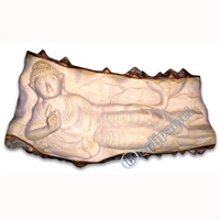 Buddha, Hand Carved From Crocodile Wood