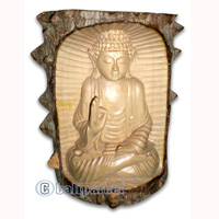 Buddha, Hand Carved From Crocodile Wood