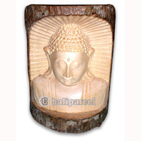 Buddha, Hand Carved From Crocodile Wood