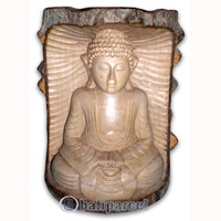 Buddha, Hand Carved From Crocodile Wood