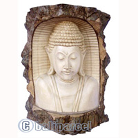 Buddha, Hand Carved From Crocodile Wood
