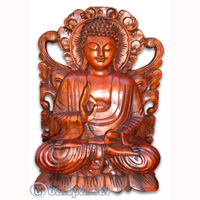 Buddha, Hand Carved From Suar Wood